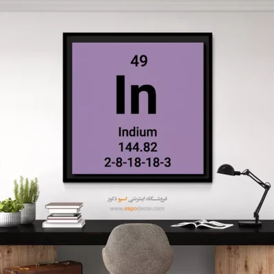 ‏Indium  – تابلو عناصر جدول تناوبی - اسپو دکور