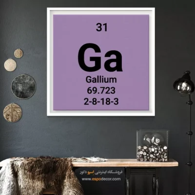 Gallium – تابلو عناصر جدول تناوبی - اسپو دکور
