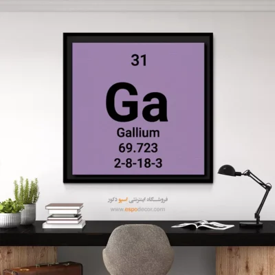 Gallium – تابلو عناصر جدول تناوبی - اسپو دکور