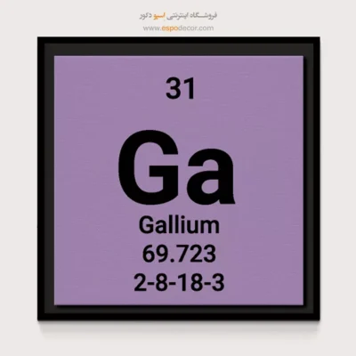 Gallium – تابلو عناصر جدول تناوبی - اسپو دکور