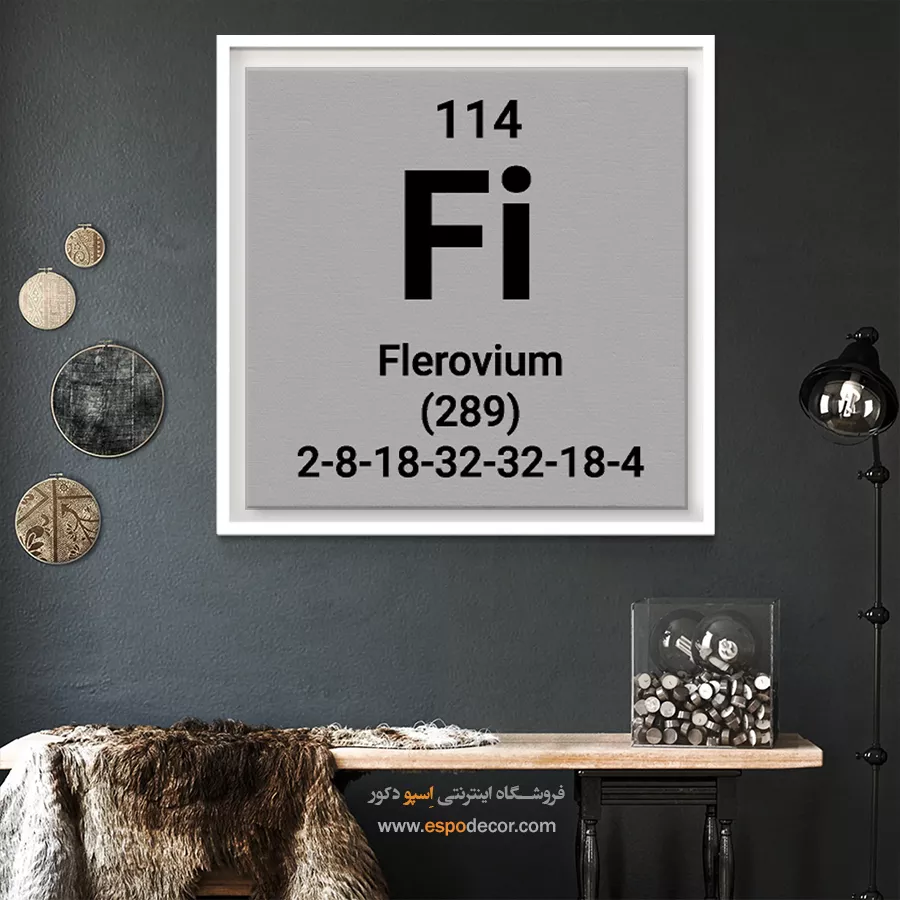 Flerovium – تابلو عناصر جدول تناوبی - اسپو دکور