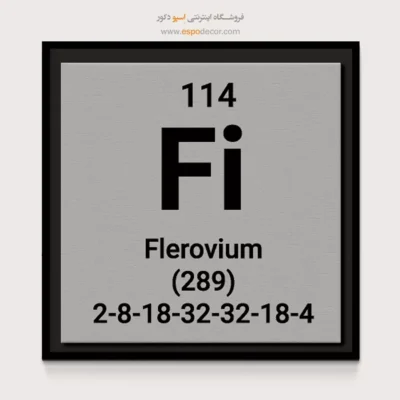 Flerovium – تابلو عناصر جدول تناوبی - اسپو دکور