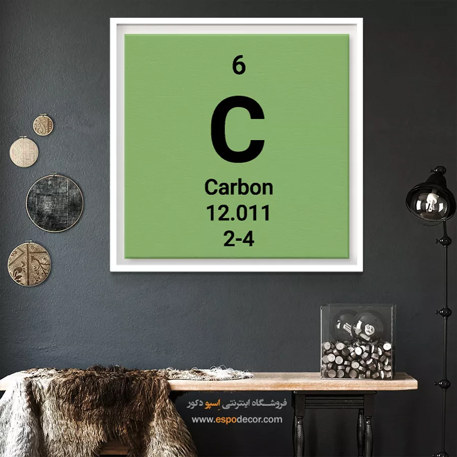 Carbon – تابلو عناصر جدول تناوبی - اسپو دکور
