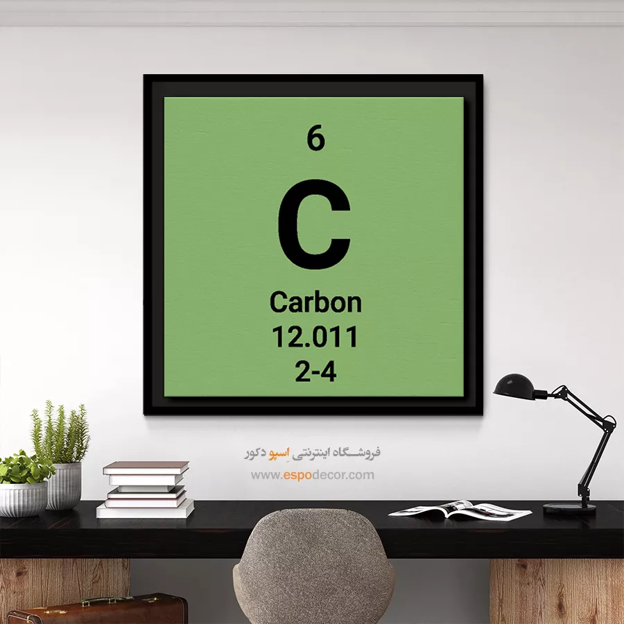 Carbon – تابلو عناصر جدول تناوبی - اسپو دکور
