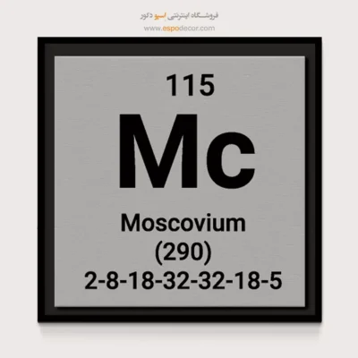 ‏Moscovium  – تابلو عناصر جدول تناوبی - اسپو دکور