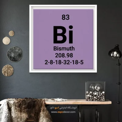 ‏Bismuth  – تابلو عناصر جدول تناوبی - اسپو دکور