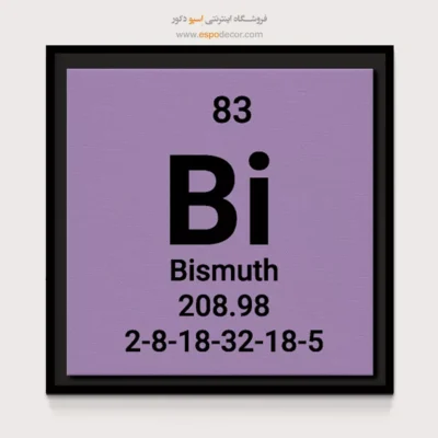‏Bismuth  – تابلو عناصر جدول تناوبی - اسپو دکور