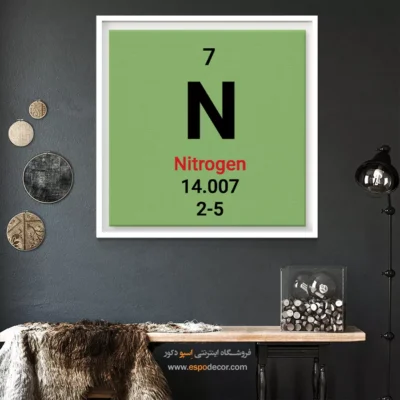 Nitrogen – تابلو عناصر جدول تناوبی - اسپو دکور