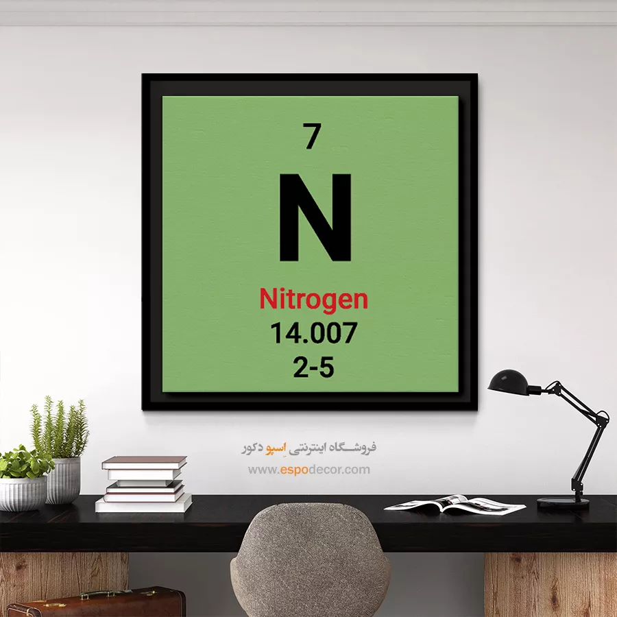 Nitrogen – تابلو عناصر جدول تناوبی - اسپو دکور