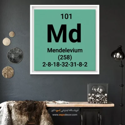 ‏Mendelevium  – تابلو عناصر جدول تناوبی - اسپو دکور