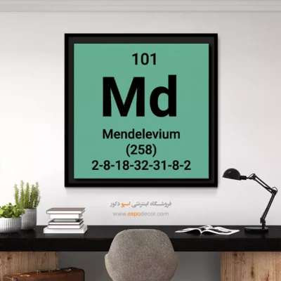 ‏Mendelevium  – تابلو عناصر جدول تناوبی - اسپو دکور