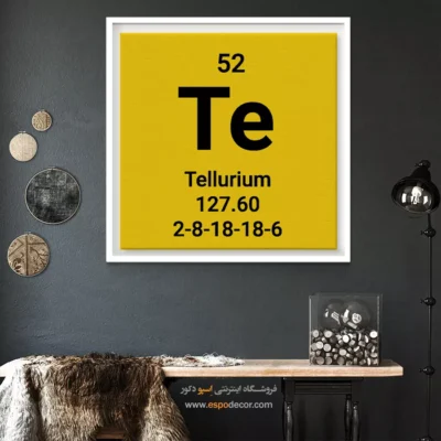 Tellurium – تابلو عناصر جدول تناوبی - اسپو دکور