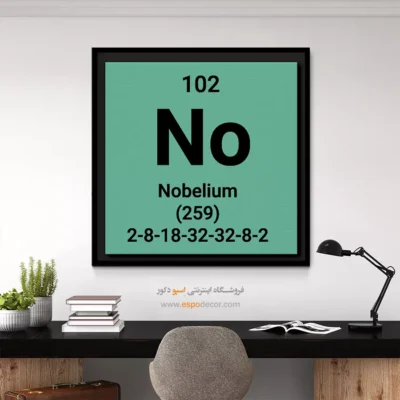 ‏Nobelium  – تابلو عناصر جدول تناوبی - اسپو دکور