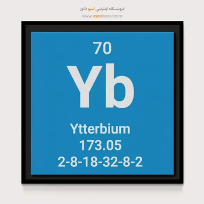 ‏Ytterbium  – تابلو عناصر جدول تناوبی - اسپو دکور