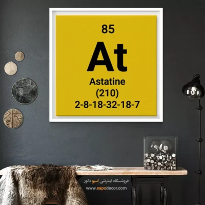 ‏Astatine  – تابلو عناصر جدول تناوبی - اسپو دکور