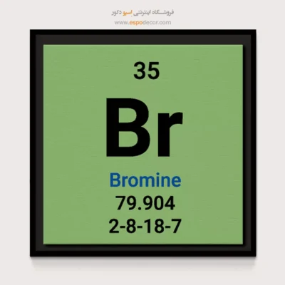 ‏Bromine  – تابلو عناصر جدول تناوبی - اسپو دکور