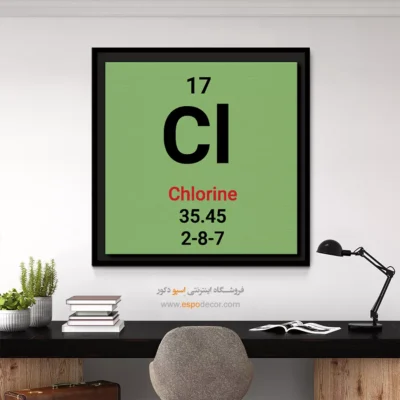‏Chlorine  – تابلو عناصر جدول تناوبی - اسپو دکور