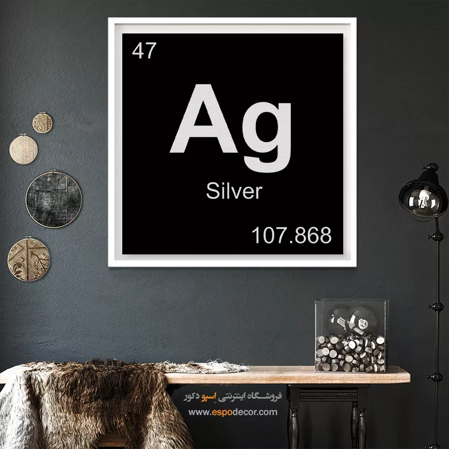 Ag – تابلو عناصر جدول تناوبی - اسپو دکور