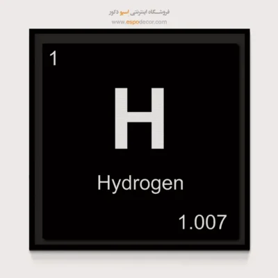 ‏H  – تابلو عناصر جدول تناوبی - اسپو دکور