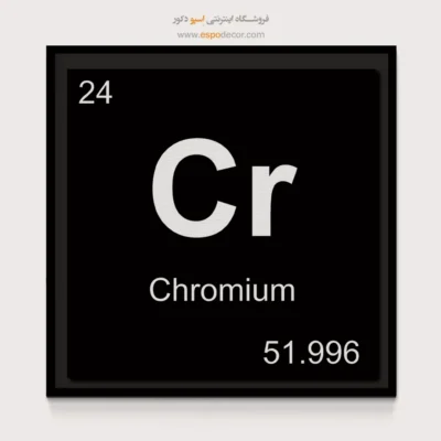 Cr – تابلو عناصر جدول تناوبی - اسپو دکور
