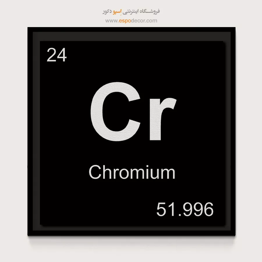 Cr – تابلو عناصر جدول تناوبی - اسپو دکور