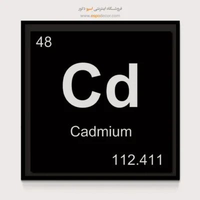 ‏Cd  – تابلو عناصر جدول تناوبی - اسپو دکور