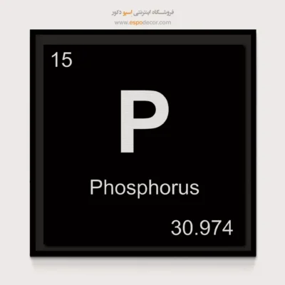 ‏P  – تابلو عناصر جدول تناوبی - اسپو دکور