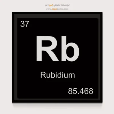 ‏Rb  – تابلو عناصر جدول تناوبی - اسپو دکور