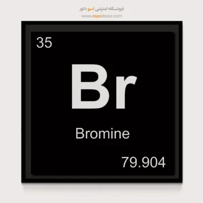 Br – تابلو عناصر جدول تناوبی - اسپو دکور