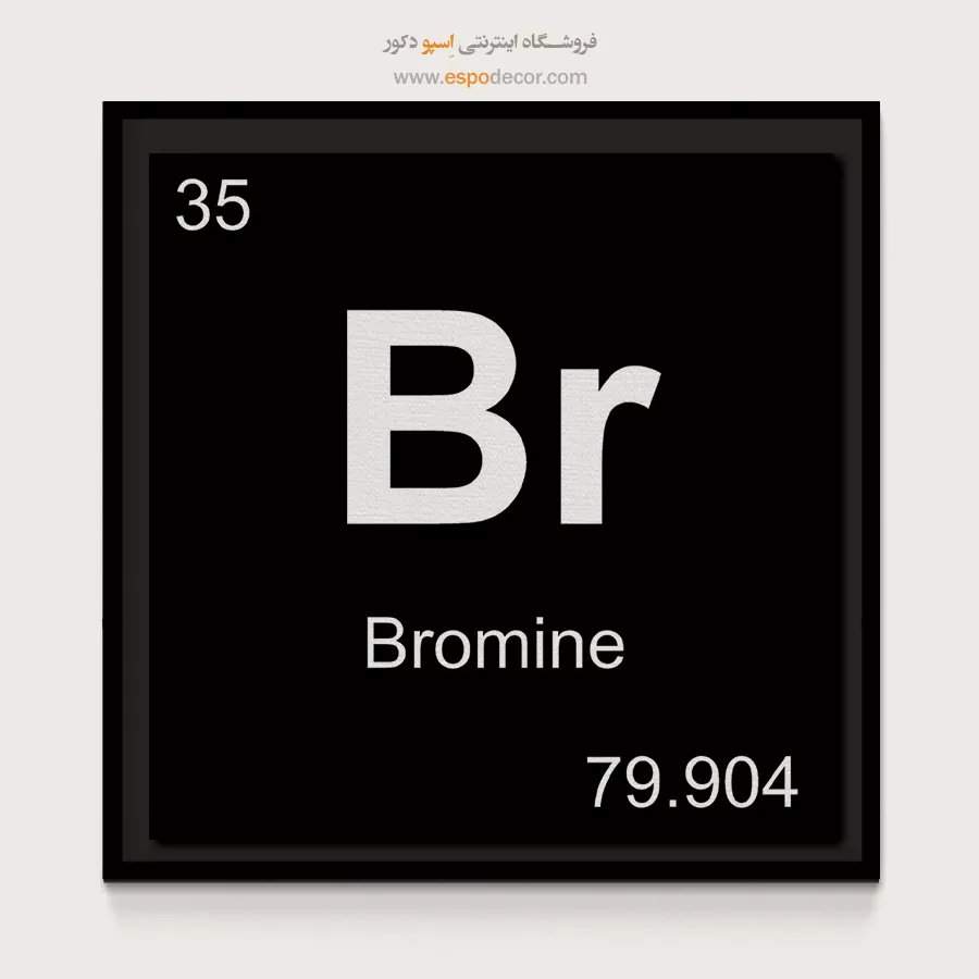 Br – تابلو عناصر جدول تناوبی - اسپو دکور