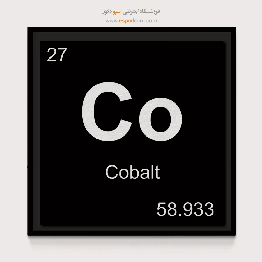 Co – تابلو عناصر جدول تناوبی - اسپو دکور