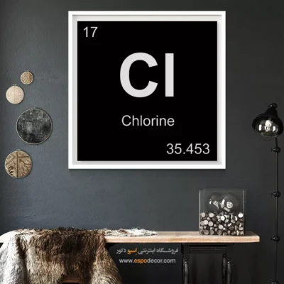 Cl – تابلو عناصر جدول تناوبی - اسپو دکور