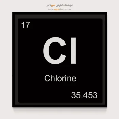 Cl – تابلو عناصر جدول تناوبی - اسپو دکور