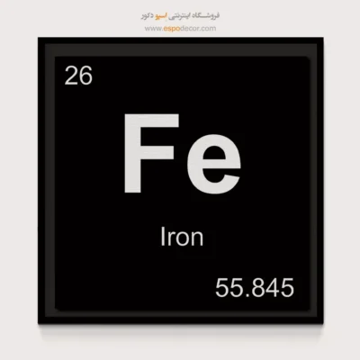 ‏Fe  – تابلو عناصر جدول تناوبی - اسپو دکور
