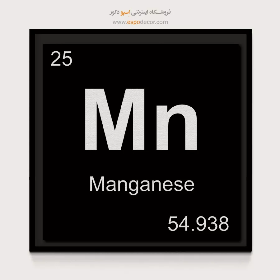 Mn – تابلو عناصر جدول تناوبی - اسپو دکور