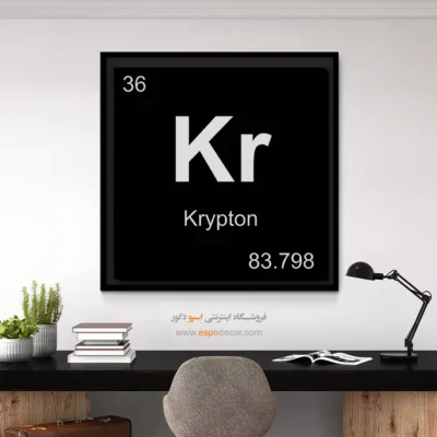 ‏Kr  – تابلو عناصر جدول تناوبی - اسپو دکور