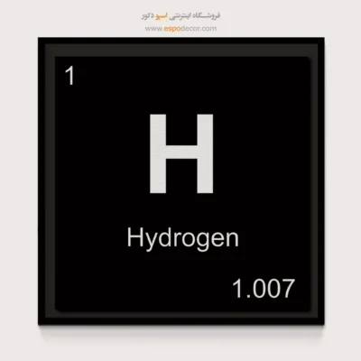 ‏H  – تابلو عناصر جدول تناوبی - اسپو دکور