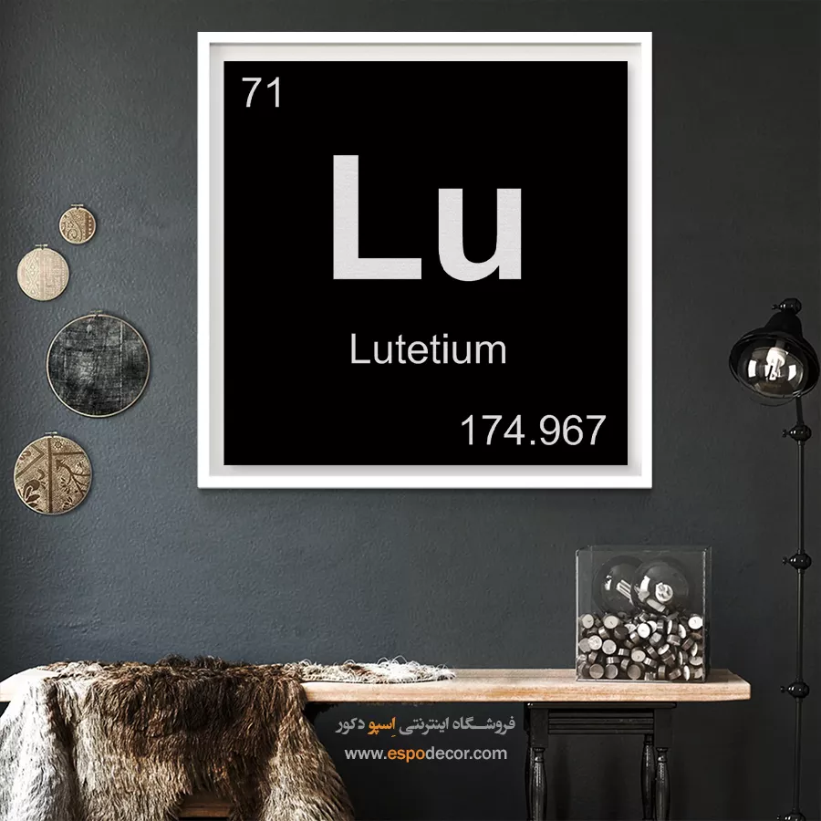 Lu – تابلو عناصر جدول تناوبی - اسپو دکور