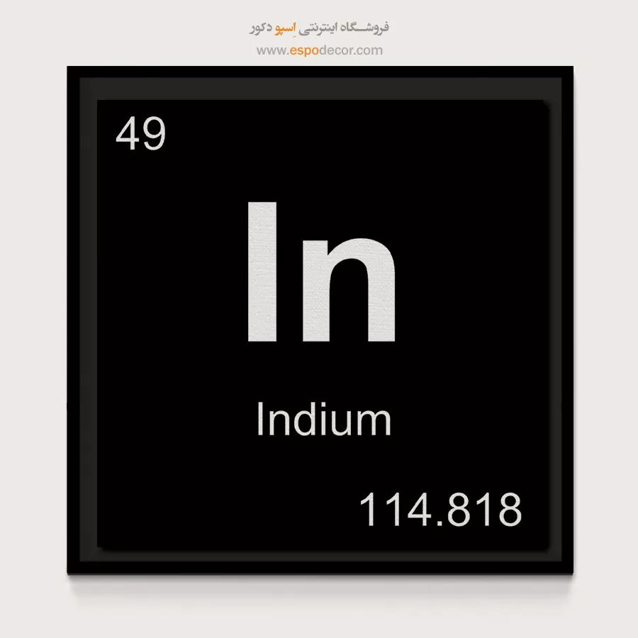 In – تابلو عناصر جدول تناوبی - اسپو دکور