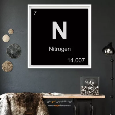 N – تابلو عناصر جدول تناوبی - اسپو دکور