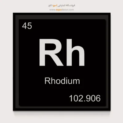 ‏Rh  – تابلو عناصر جدول تناوبی - اسپو دکور