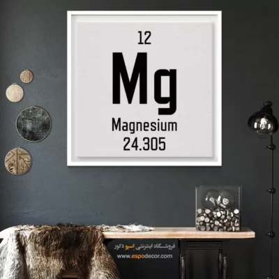 منیزیم – تابلو عناصر جدول تناوبی - اسپو دکور