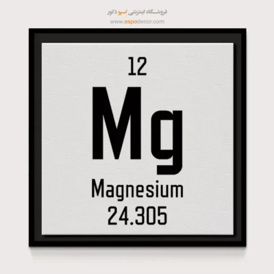 منیزیم – تابلو عناصر جدول تناوبی - اسپو دکور