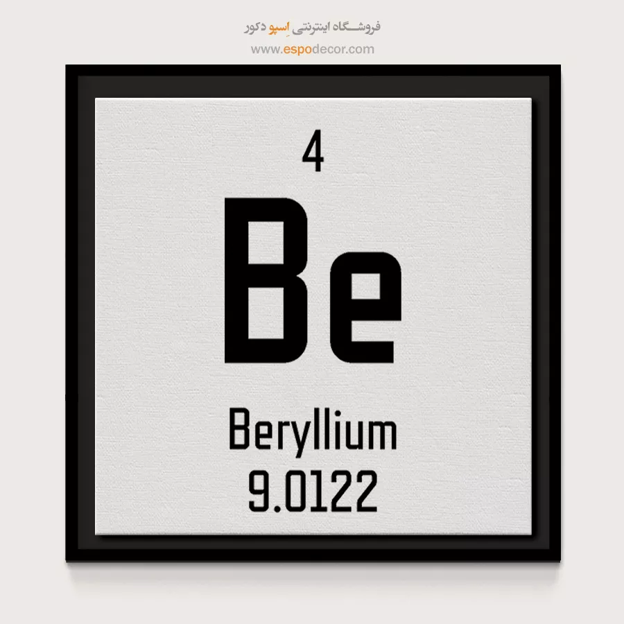 بریلیم – تابلو عناصر جدول تناوبی - اسپو دکور