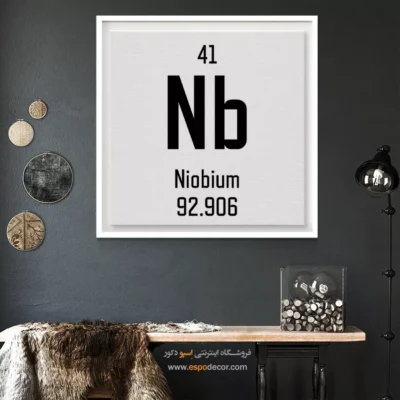 نیوبیوم – تابلو عناصر جدول تناوبی - اسپو دکور
