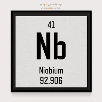 نیوبیوم – تابلو عناصر جدول تناوبی - اسپو دکور