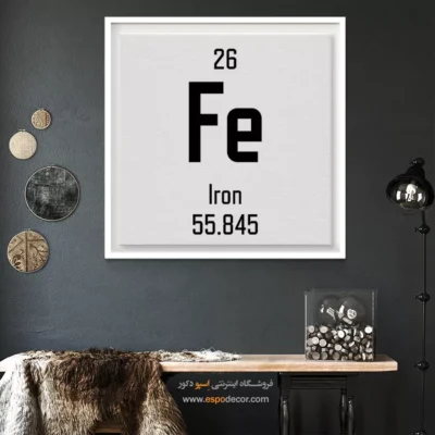 آهن – تابلو عناصر جدول تناوبی - اسپو دکور