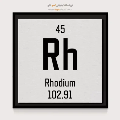 رودیوم – تابلو عناصر جدول تناوبی - اسپو دکور