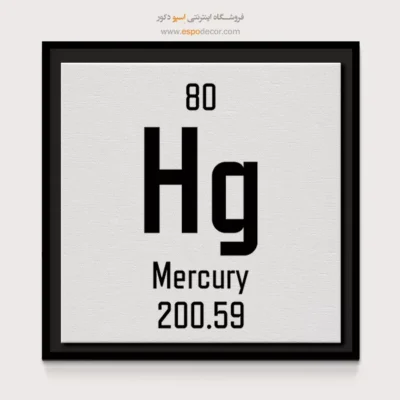 مرکورف – تابلو عناصر جدول تناوبی - اسپو دکور