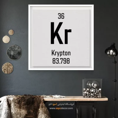 کریپتون – تابلو عناصر جدول تناوبی - اسپو دکور